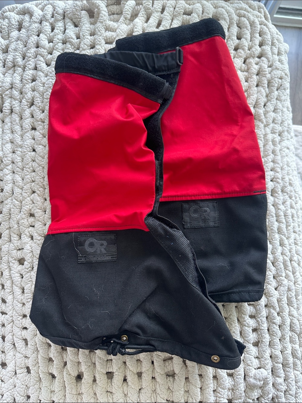 GORE-TEX Red and Black Waterproof Gaiters